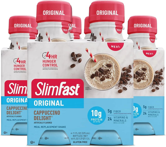 SlimFast Meal Replacement Shake Original Cappuccino Delight 10g of Ready to D...